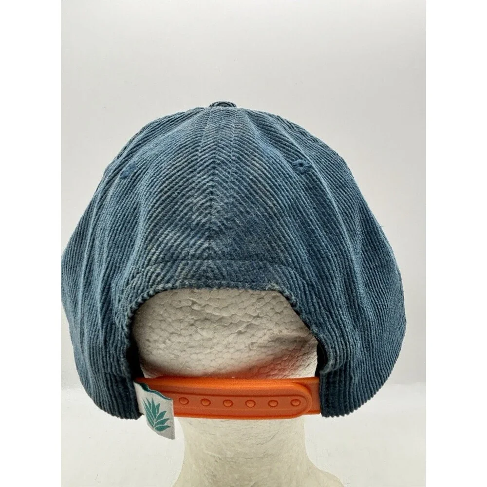 Sendero Provisions Co Hat Cap Snap Back Mens Blue Corduroy Rope Mountain Patch